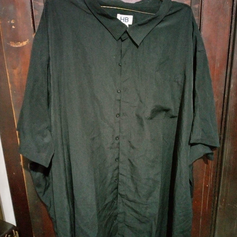 Harbor Bay Black Men's Dress Shirt